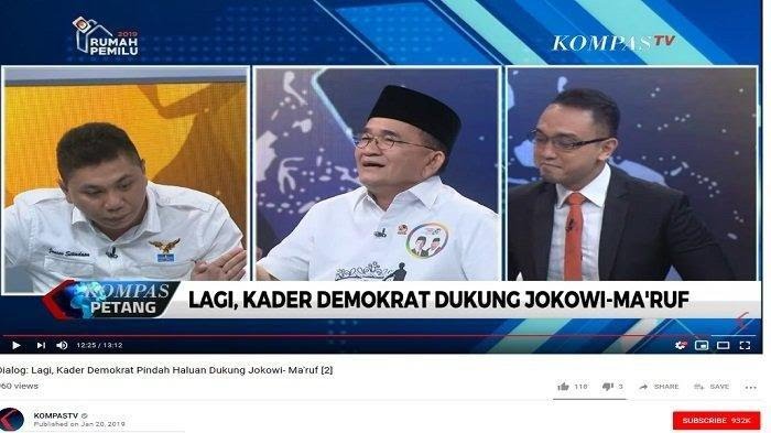 ekspresi aiman saat tak digubris jansen sitindaon dan ruhut sitompul yang berdebat