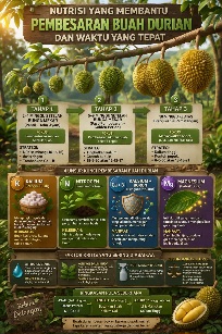 Buah Durian Besar, Daging Tebal dan Manis ?