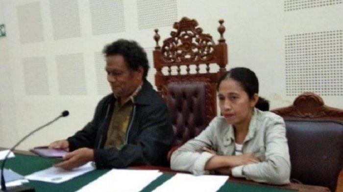 suasana sidang tuntutan alfridus aliyanto